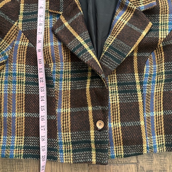 Cider Tweed Notched Collar Blazer 1X - Picture 6 of 7